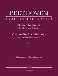 Concerto No. 5 in E-flat Major, Op. 73 piano sheet music cover